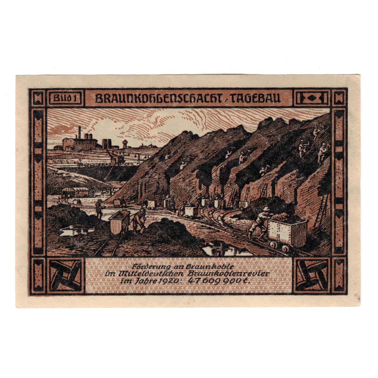 Banknote, Germany, Bitterfeld Stadt, 50 Pfennig, Mine, 1921, 1921-12-01