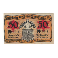 Banknote, Germany, Bernstadt Stadt, 50 Pfennig, ange, 1920, AU(55-58), Mehl:36.1