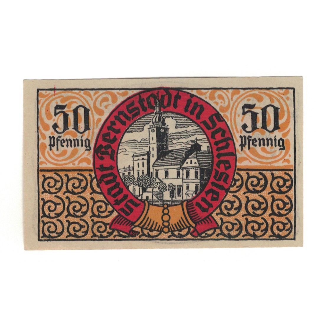 Banknote, Germany, Bernstadt Stadt, 50 Pfennig, ange, 1920, AU(55-58), Mehl:36.1
