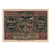 Banknote, Germany, Fürstenwalde Stadt, 75 Pfennig, personnage, 1921, AU(55-58)