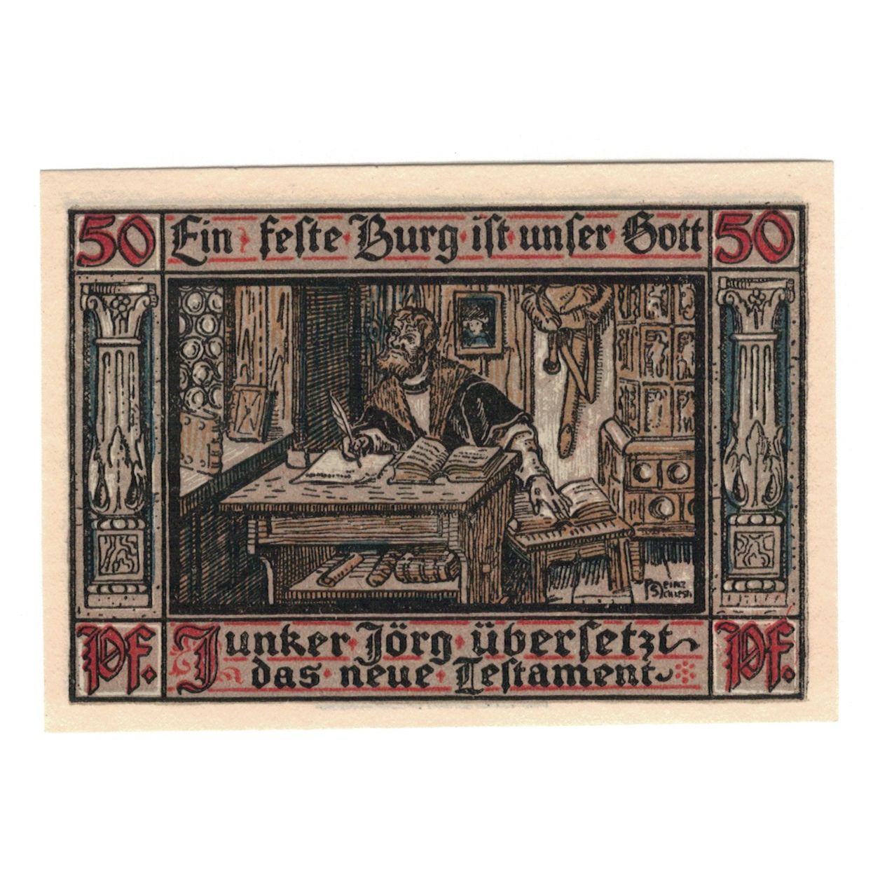 Banknote, Germany, Eisenach Stadt, 50 Pfennig, personnage 4, 1921, 1921-05-31