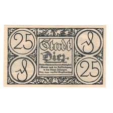 Billet, Allemagne, Diez Stadt, 25 Pfennig, village 2, 1920, SUP, Mehl:D15.6