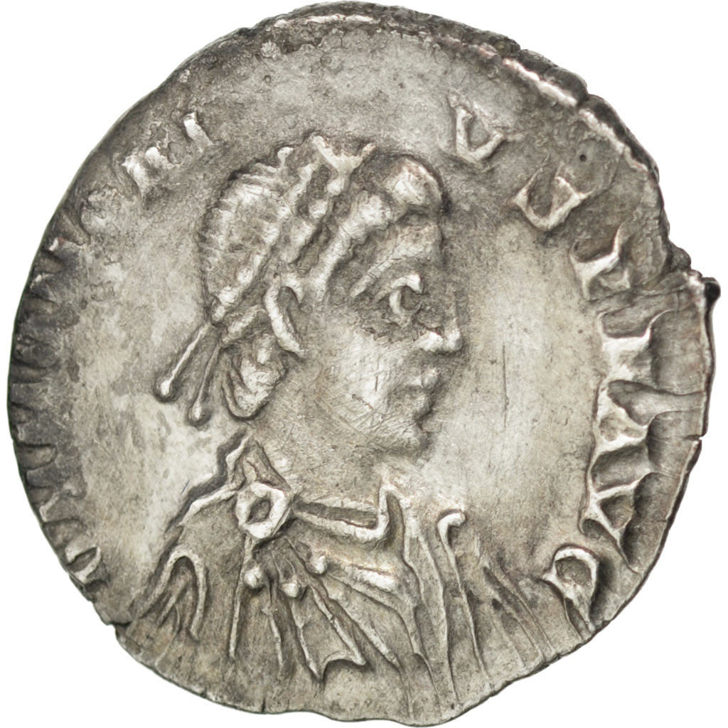 Honorius, Siliqua, Milan, AU(50-53), Silver, RIC #26, 1.42