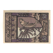 Banconote, Germania, Cüstrin Stadt, 50 Pfennig, Poissons, 1921, 1921-02-01