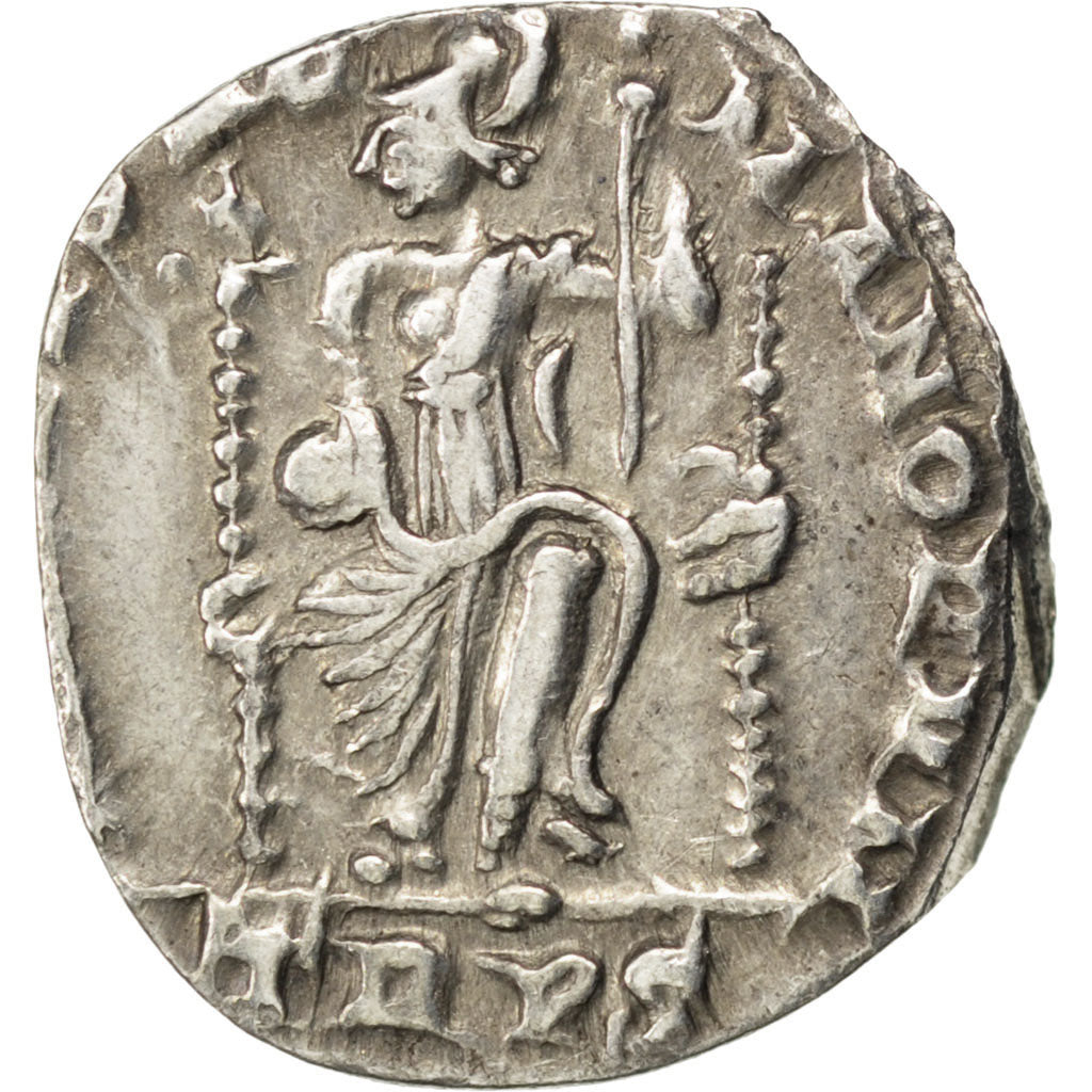 Magnus Maximus, Siliqua, Trier, AU(50-53), Silver, RIC #84b, 1.43