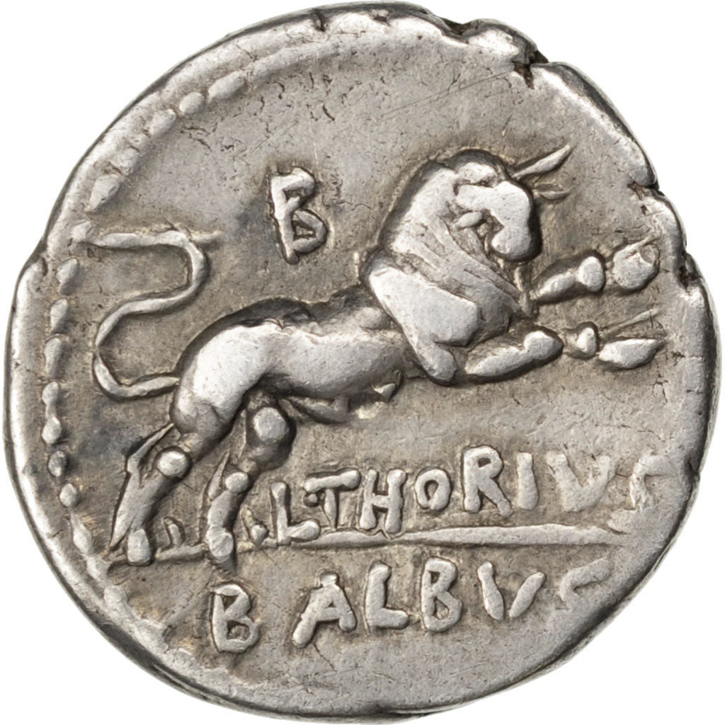 Thoria, Denarius, Roma, BB+, Argento