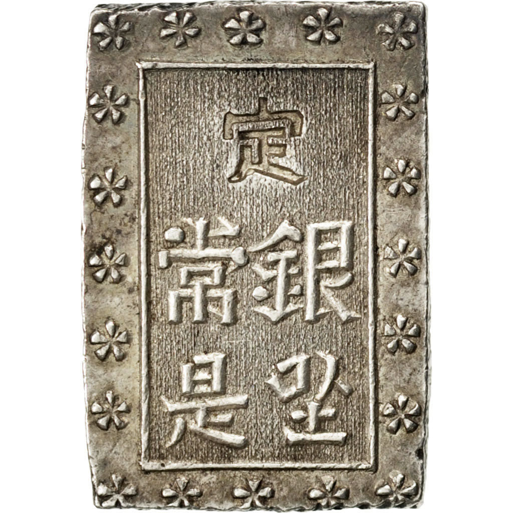 JAPAN, Bu, Ichibu, KM #16a, graded, PCGS, MS(60-62), Silver, 8.66