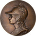 Frankreich, Medaille, Marianne Casquée, U.A.L.M, 1905, SS+, Bronze