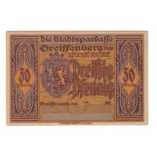 Banknote, Germany, Greiffenberg, 30 Pfennig, personnage, UNC(60-62), Mehl:470.3b