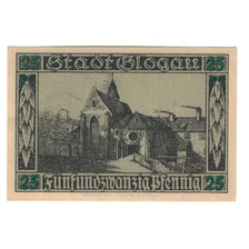 Banknote, Germany, Glogau Stadt, 25 Pfennig, statue, 1920, 1920-12-01