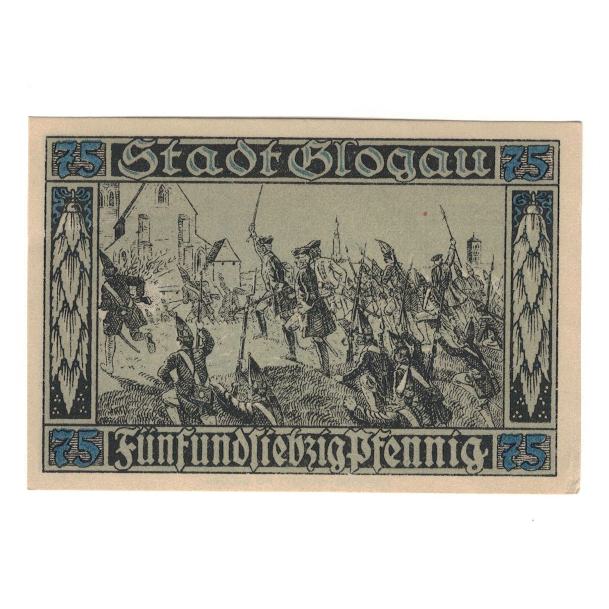 Banknote, Germany, Glogau Stadt, 75 Pfennig, bataille 1, 1920, 1920-12-01