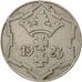 DANZIG, 10 Pfennig, 1923, KM #143, AU(50-53), Copper-Nickel, 4.05