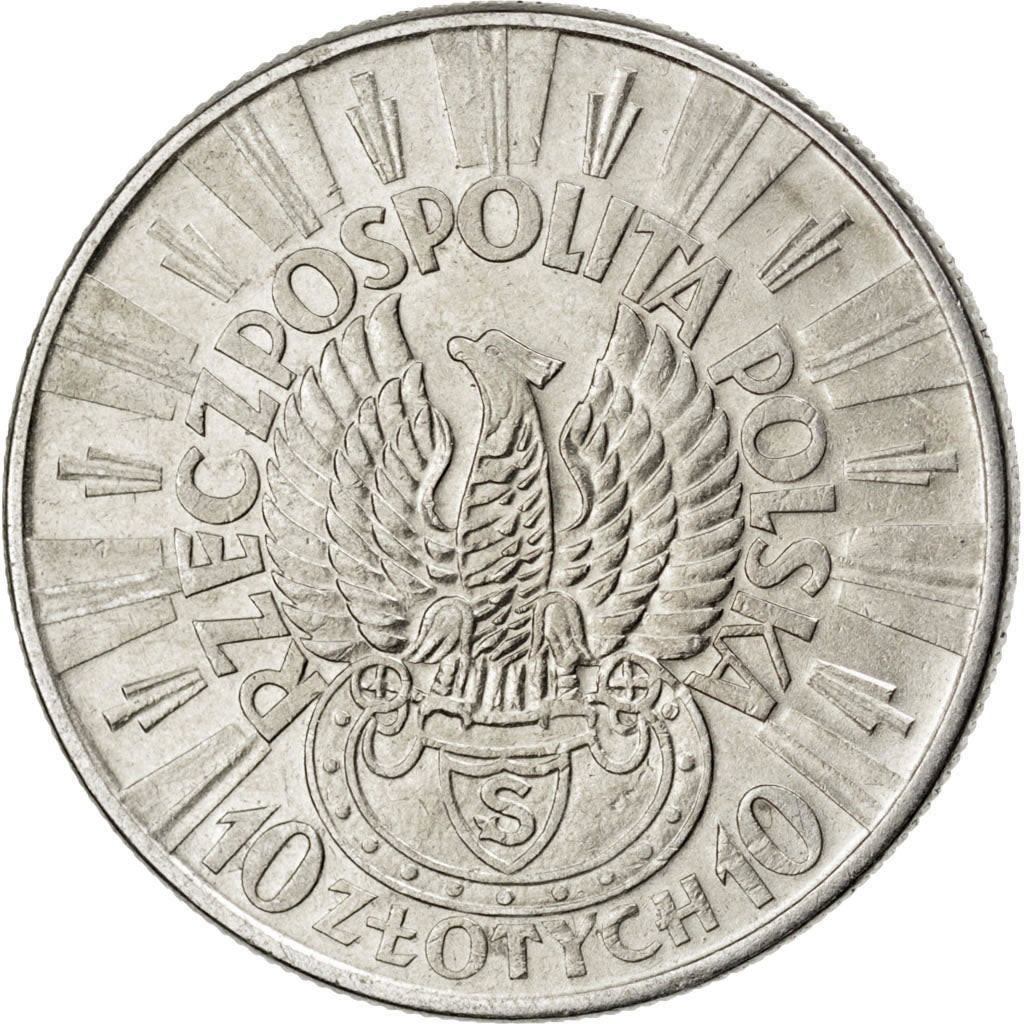 Polonia, 10 Zlotych, 1934, Warsaw, BB+, Argento, KM:26