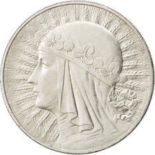 Polonia, 10 Zlotych, 1933, Warsaw, BB, Argento, KM:22