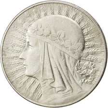 POLAND, 10 Zlotych, 1932, Warsaw, KM #22, EF(40-45), Silver, 34, 22.06