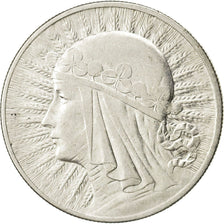 POLAND, 10 Zlotych, 1932, Warsaw, KM #22, EF(40-45), Silver, 34, 21.89