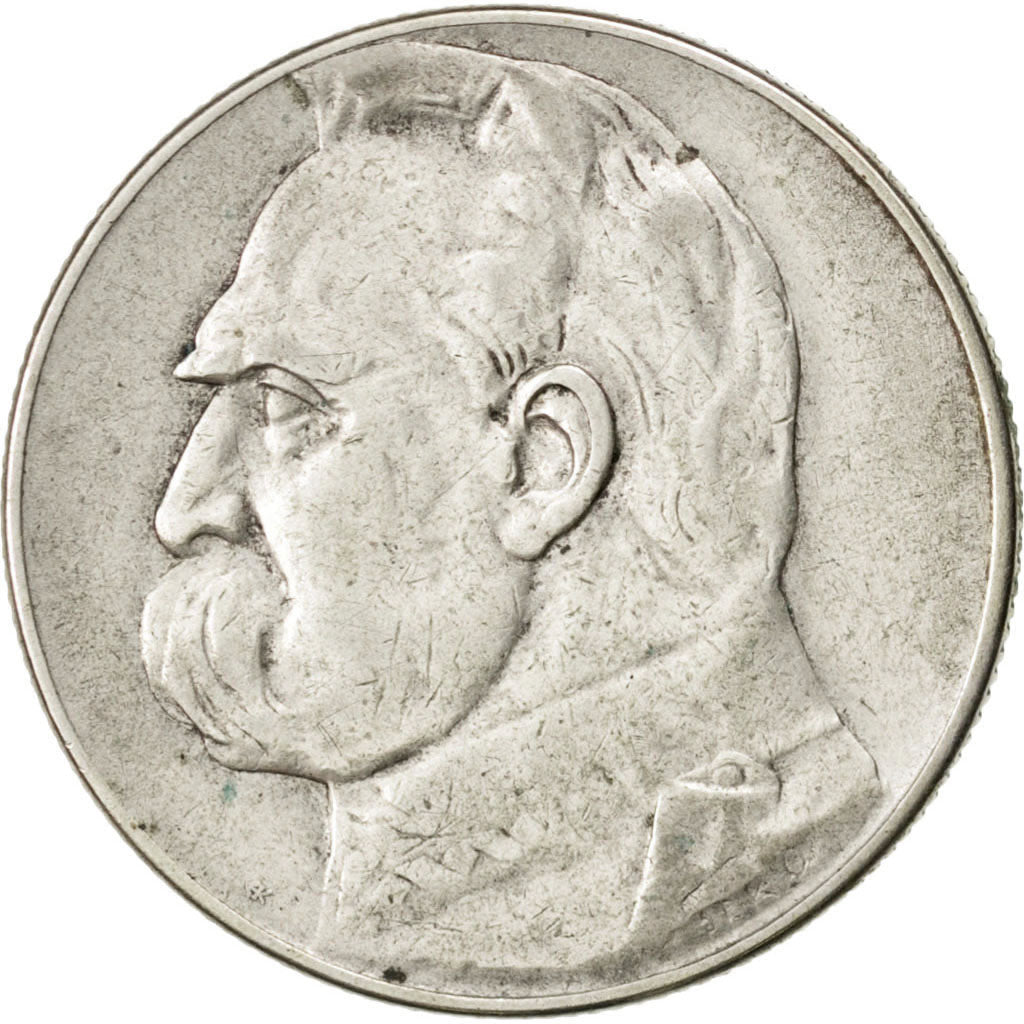 POLAND, 5 Zlotych, 1934, Warsaw, KM #28, EF(40-45), Silver, 28, 10.93