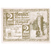 Banconote, Germania, Brakel Stadt, 2 Mark, personnage, 1922, 1921-06-01, SPL