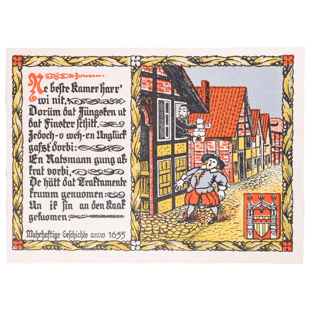 Banconote, Germania, Brakel Stadt, 2 Mark, personnage, 1922, 1921-06-01, SPL
