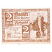 Banknote, Germany, Brakel Stadt, 2 Mark, personnage, 1922, 1921-06-01