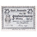 Banknote, Germany, Arnswalde Stadt, 25 Pfennig, Blason, 1918, 1918-11-07