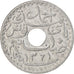 Coin, Tunisia, Ahmad Pasha Bey, 10 Centimes, 1942, Paris, MS(63), Zinc, KM:267