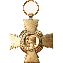 France, Croix du Combattant, Médaille, Très bon état, Gilt Bronze, 36