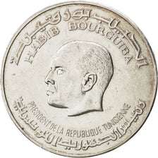 TUNISIA, 5 Dinars, 1976, KM #305, MS(60-62), Silver, 23.96