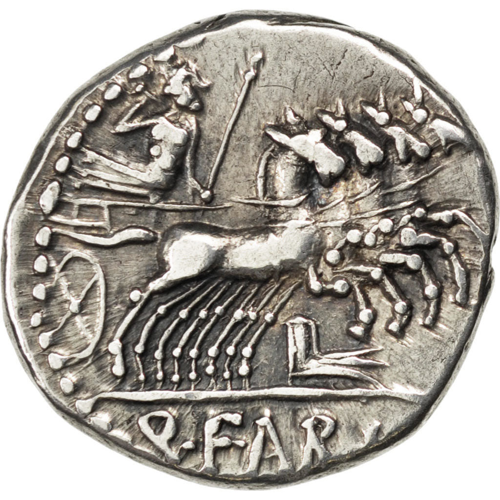 Fabia, Denarius, Roma, AU(50-53), Silver, Babelon #1, 3.92