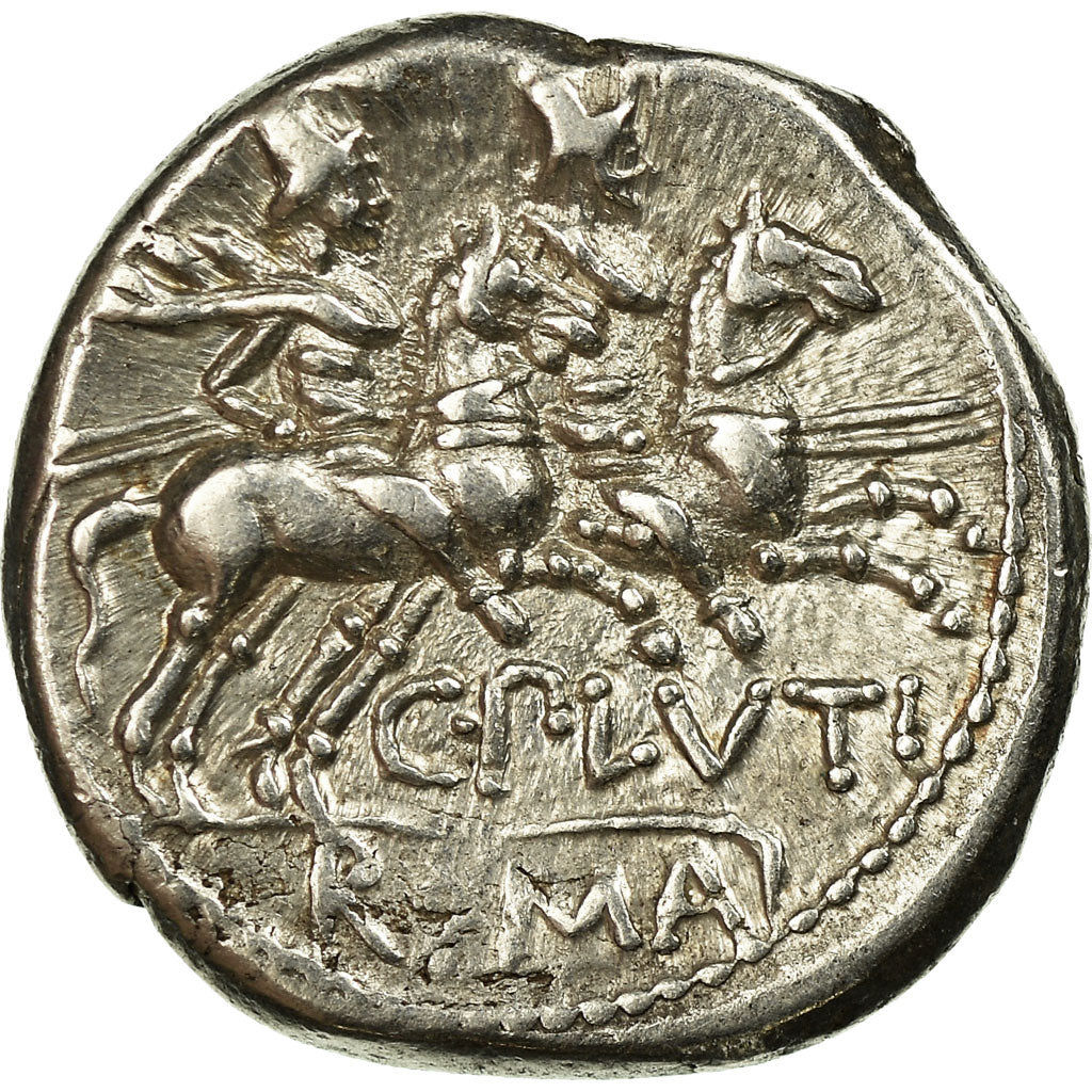 Coin, Plutia, Denarius, Roma, AU(50-53), Silver, Babelon:1