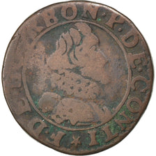 FRANCE, Double Tournois, VF(20-25), Copper, CGKL #662, 2.68