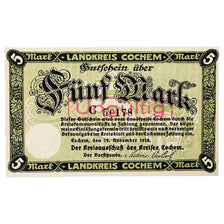 Banconote, Germania, Cochem Landkreis, 5 Mark, paysage 12, 1918, 1918-11-19