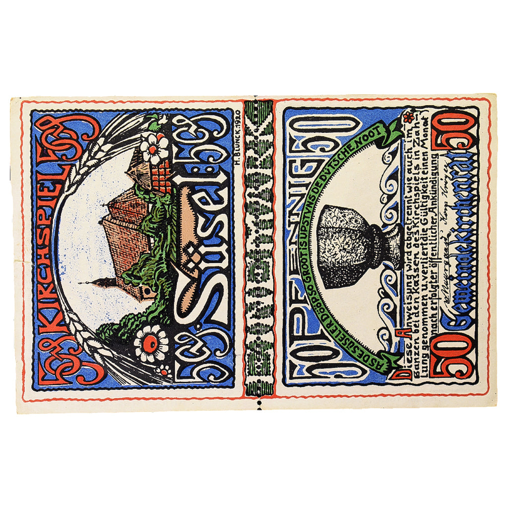 Banknote, Germany, Süsel Kirchspiel, 50 Pfennig, Maison, 1920, 1920-11-04
