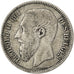 Moneta, Belgio, Leopold II, 2 Francs, 2 Frank, 1867, MB+, Argento, KM:30.1