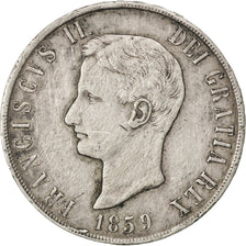 Italie, Naples et Sicile, François II, 120 Grana, 1859, KM 381