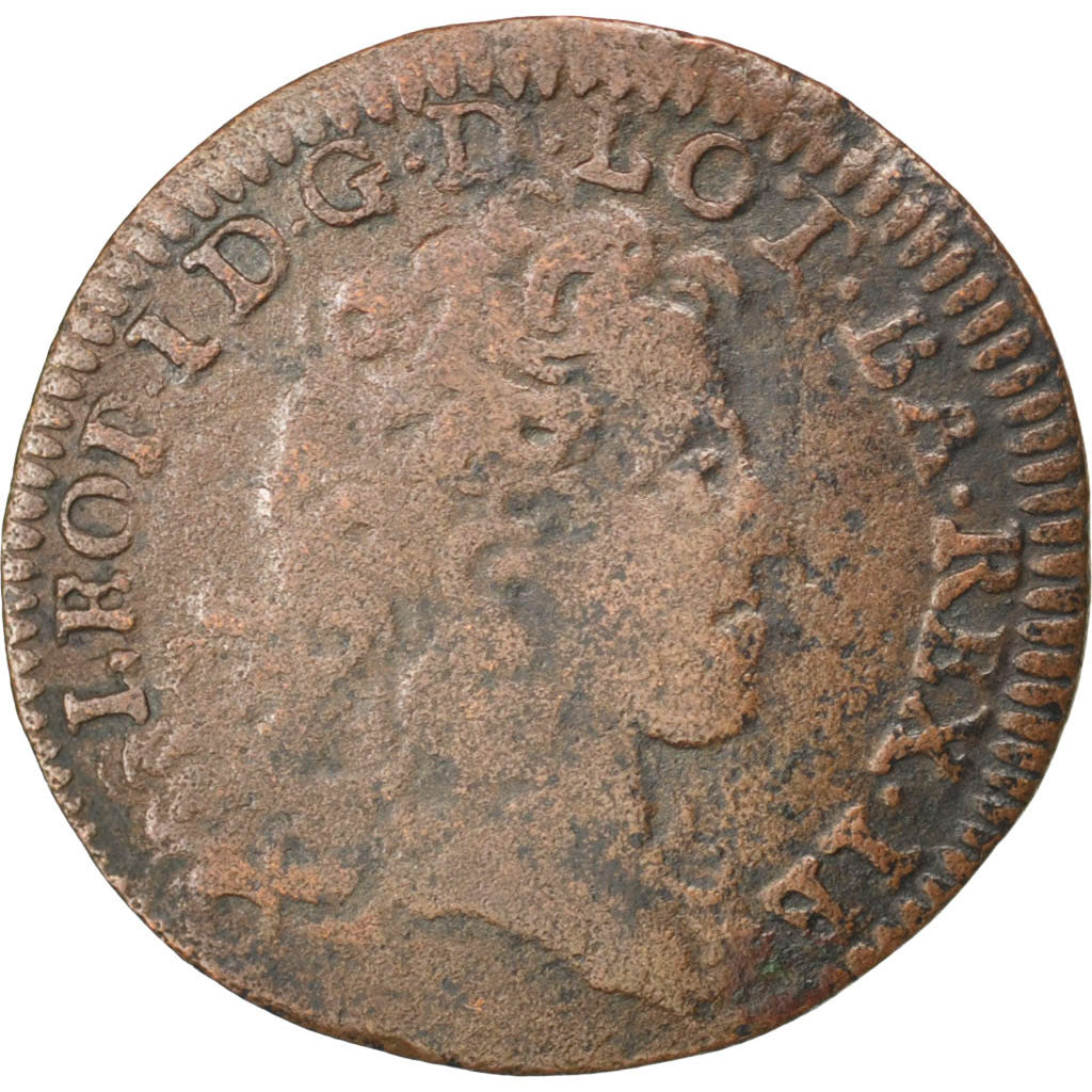 LORRAINE, Duché de Lorraine, Léopold Ier, Liard, 1708, Boudeau 1594