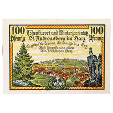 Banknote, Germany, St Andreasberg, 100 Pfennig, paysage, 1921, 1921-10-01
