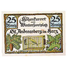 Banknote, Germany, Saint Andreasberg, 25 Pfennig, Oiseaux 1, 1921, 1921-10-10