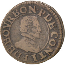 FRENCH STATES, 2 Deniers, Tournois, KM #5, VF(30-35), Copper, CGKL #674, 2.02