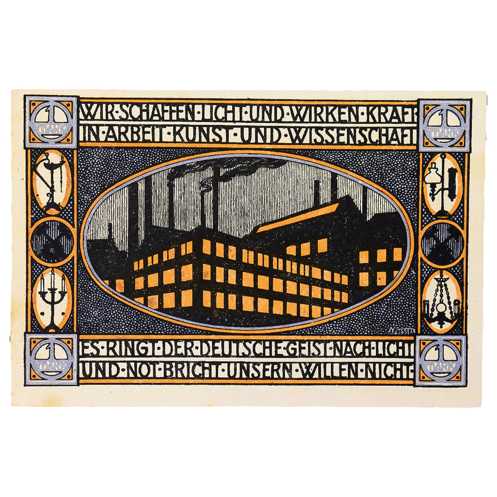 Banconote, Germania, Neheim a.d. Ruhr Gemeinde, 1 Mark, batiment 2, SPL