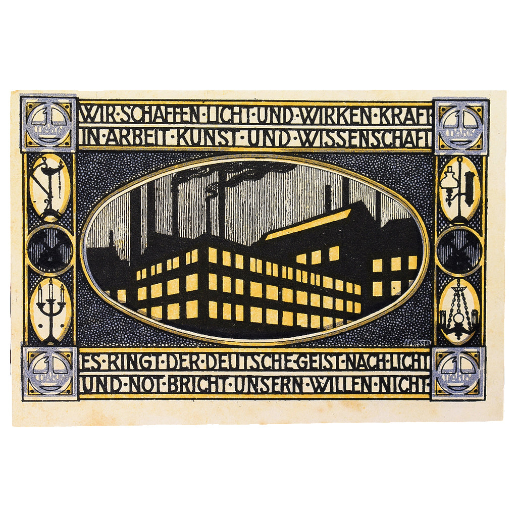 Banknote, Germany, Neheim a.d. Ruhr Gemeinde, 1 Mark, batiment 3, UNC(60-62)