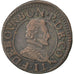 FRENCH STATES, 2 Deniers, Tournois, KM #5, EF(40-45), Copper, CGKL #674, 2.29