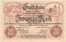 Germania, Annaberg Amtshauptmannschaft, 20 Mark, 1918-11-01, SPL