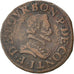 Coin, FRENCH STATES, CHATEAU-RENAUD, 2 Deniers, Tournois, EF(40-45), Copper