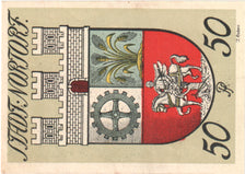 Banconote, Germania, Nortorf Stadt, 50 Pfennig, Blason, 1920, 1920-05-10, SPL