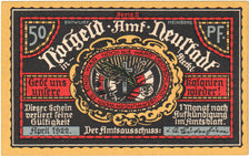 Geldschein, Deutschland, Neustadt Stadt, 50 Pfennig, paysage, 1921, 1921-11-24