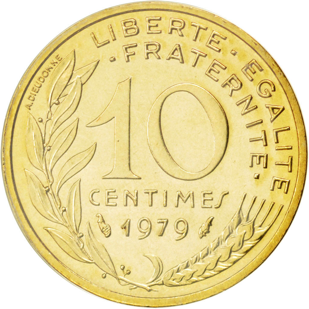 Monnaie, France, Marianne, 10 Centimes, 1979, FDC, Aluminum-Bronze, KM:929