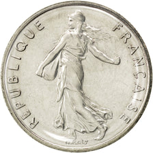 FRANCE, Semeuse, 1/2 Franc, 1986, Paris, KM #931.1, MS(65-70), Nickel, 19.5,...