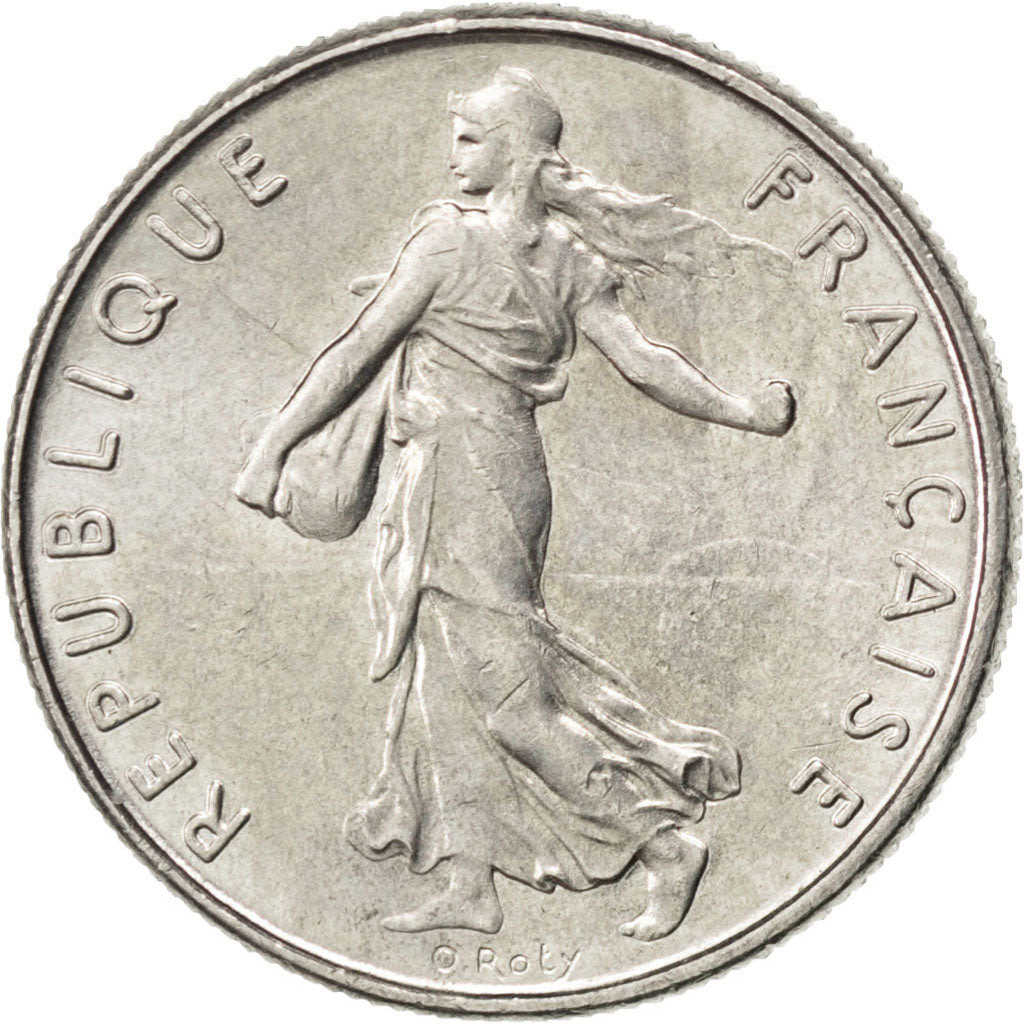 Vème République, 1/2 Franc Semeuse, 1965, KM 931.1 