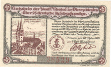 Geldschein, Deutschland, Nikolai Stadt, 25 Pfennig, Eglise, 1921, 1921-03-20